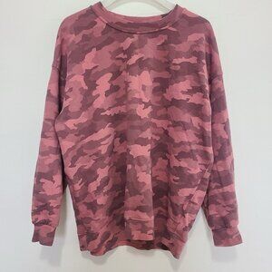 LULULEMON Women’s Perfectly Oversized Sweatshirt Heritage Camo Brier Rose Pink